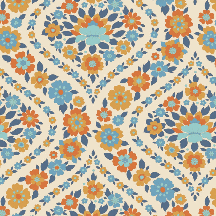 Bianca - Blue  Wallflower  by Tilda Fabrics