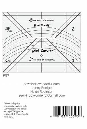 Mini Curvit Ruler for Longarm Quilting