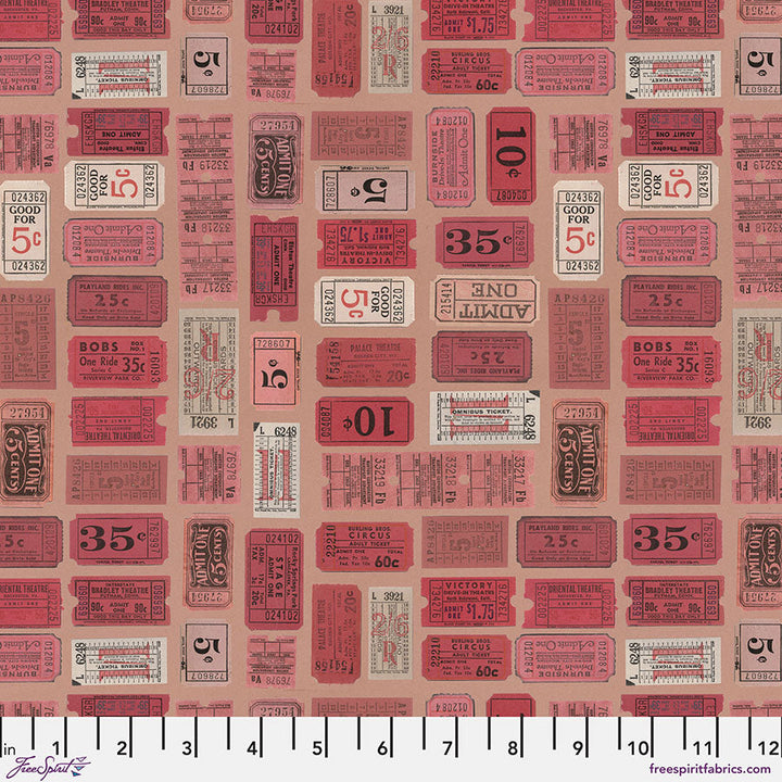 Red Tickets - Red - Eclectic Elements Palette by Tim Holtz PWTH222.Red