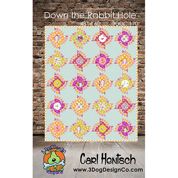 Down the Rabbit Hole Pattern by Carl Hentsch of 3 Dog Design Co.