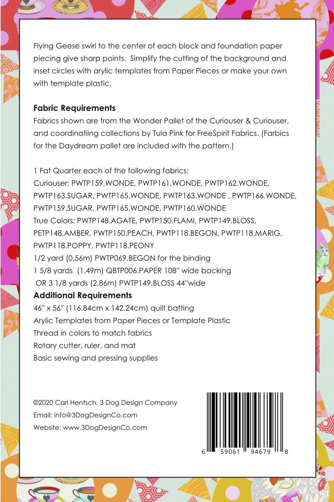 Down the Rabbit Hole Pattern by Carl Hentsch of 3 Dog Design Co.