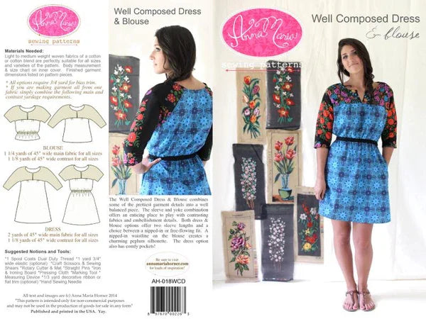 Well Composed Dress Pattern by Anna Maria
