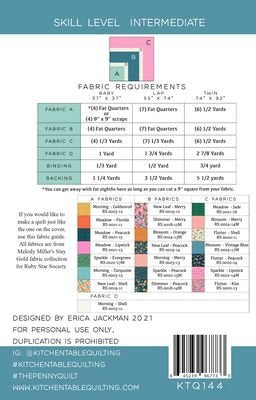 The Penny Quilt Pattern by Kitchen Table Quilting