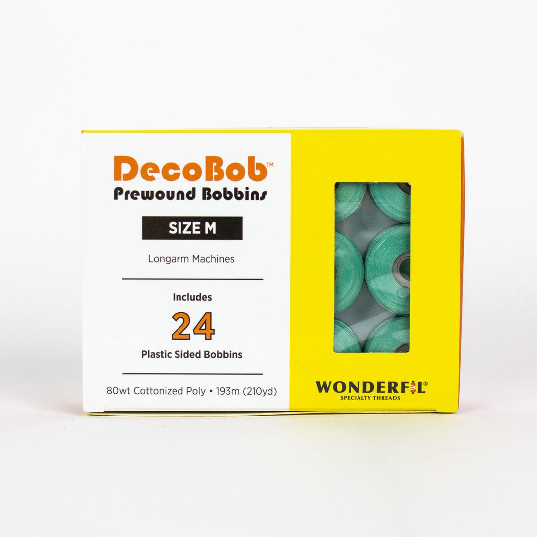 DecoBob Mint Green Prewound Bobbins Size M 24ct 523