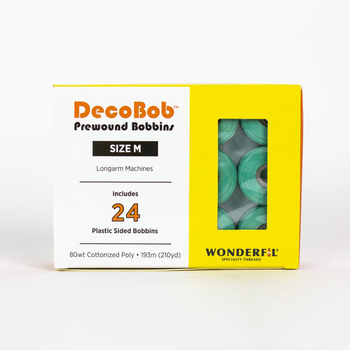 DecoBob Mint Green Prewound Bobbins Size M 24ct 523