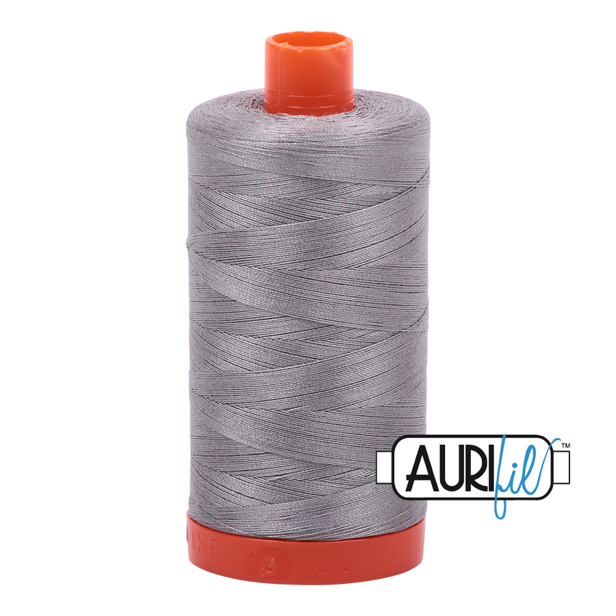 Aurifil Stainless Steel A1050-2620 1422yds 50wt Mako Cotton Thread Solid