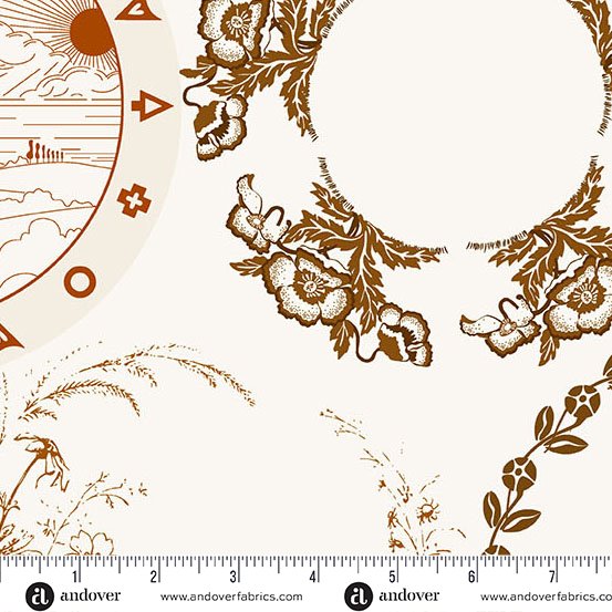 Camp Kitschy LaLa -  A-1712-L Cream Thankful -by Alison Glass