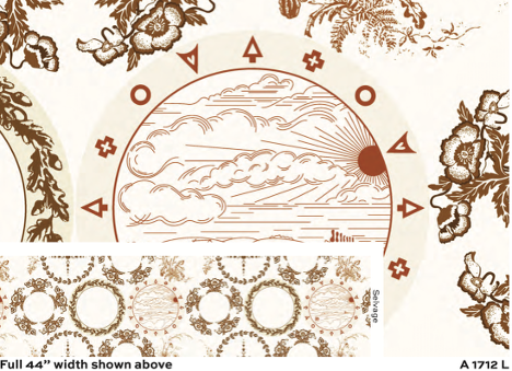 Camp Kitschy LaLa -  A-1712-L Cream Thankful -by Alison Glass