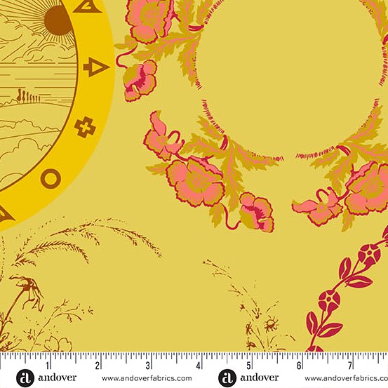 Camp Kitschy LaLa  - A-1712-Y Mustard Thankful - by Alison Glass