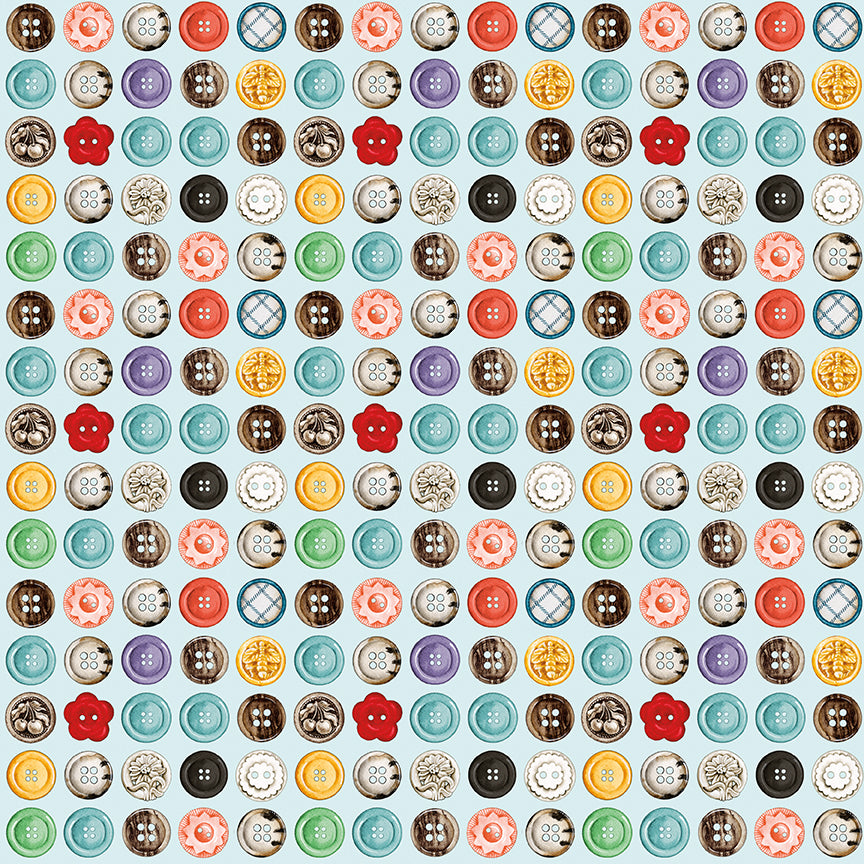 Button Box Blue - She Who Sews The Maker