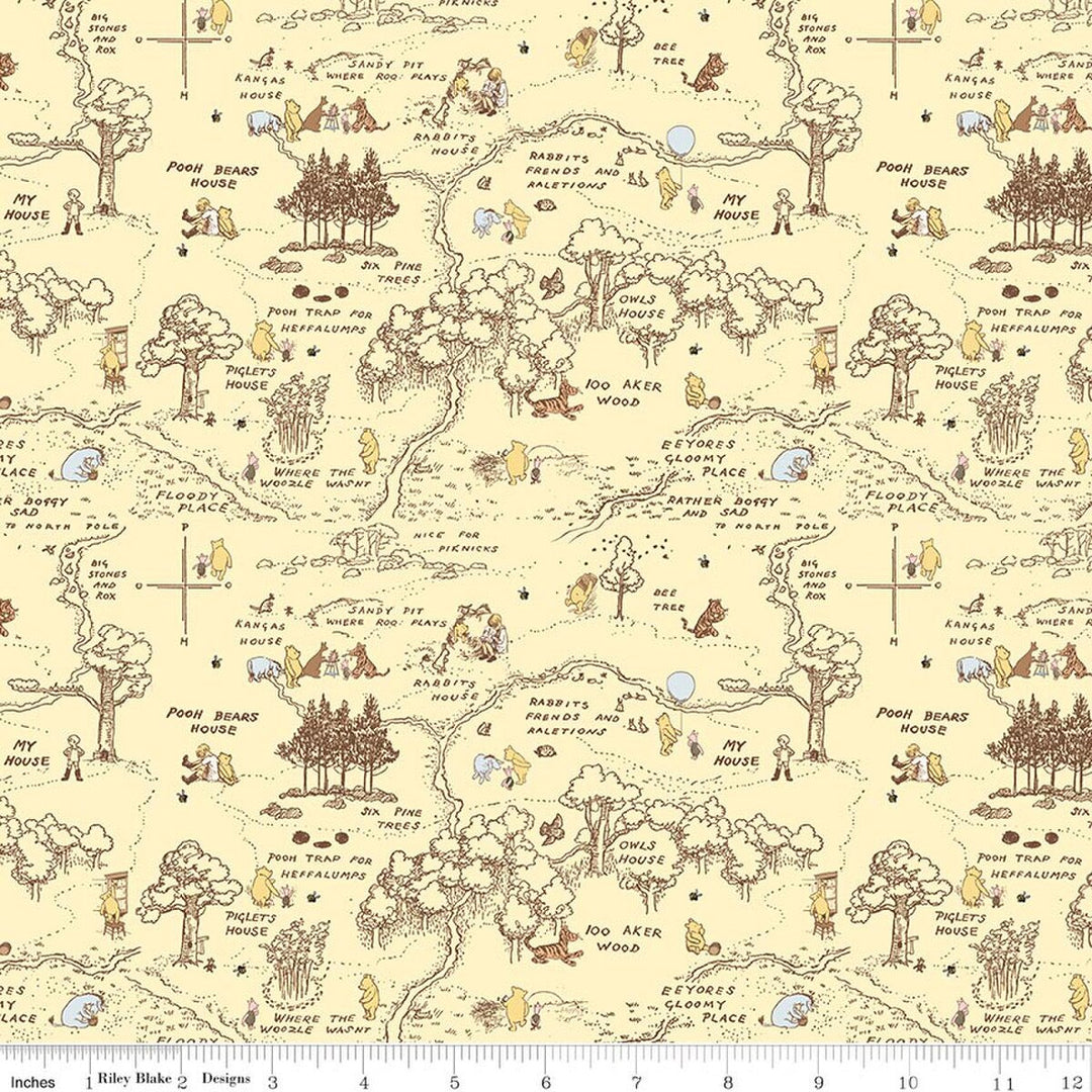 100 Aker Map Yellow - Winnie-the-Pooh Baby
