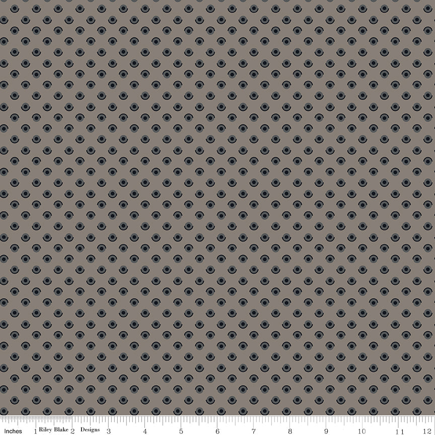Polka Dots - Deep Rustic - Pumpkin & Licorice