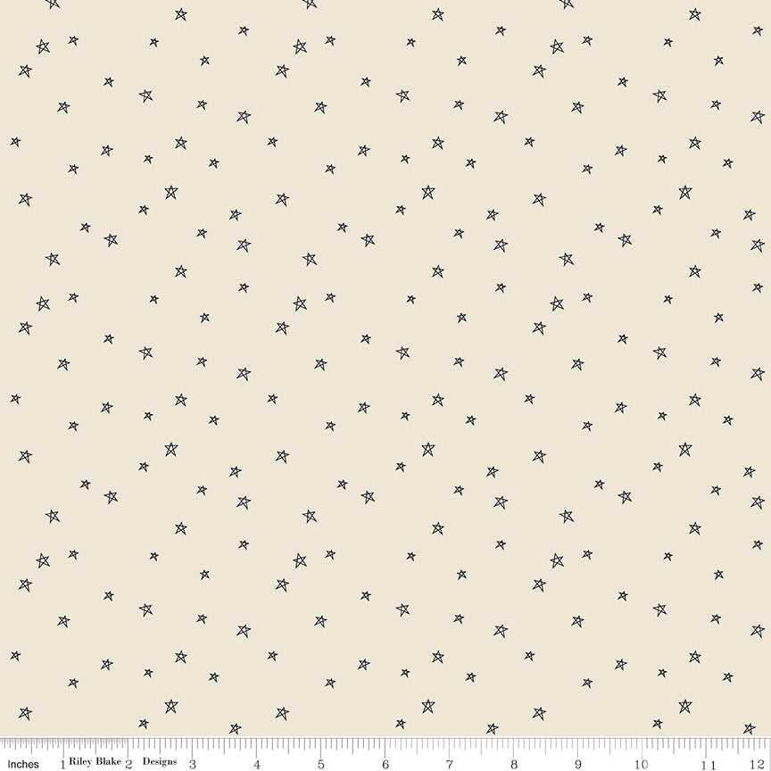 Farmhouse Star - Linen - Pumpkin & Licorice