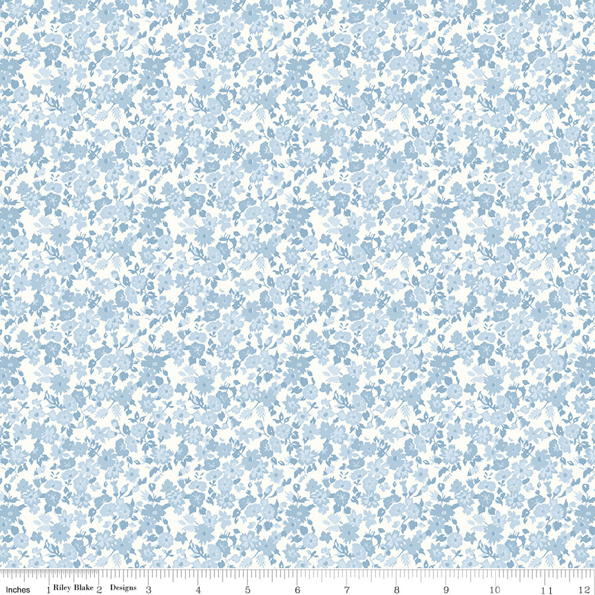 Hazelside Ditsy - Blue - Rosewater Cottage