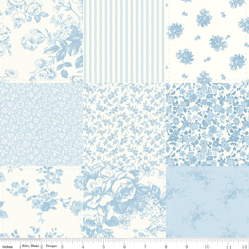 Cheater Print - Blue - Rosewater Cottage