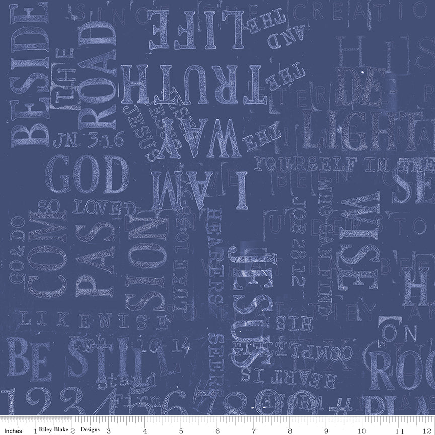 Sunday Stamp Art - Blue - Good Book Basics