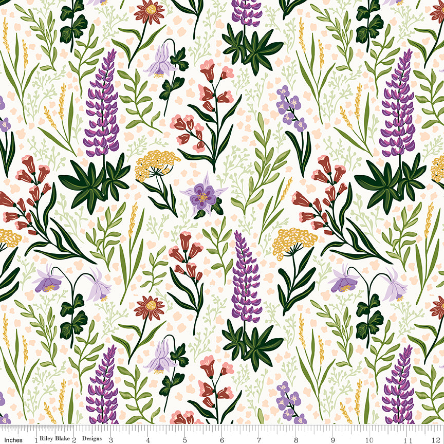 Lupine Fields - White - Aspen Lake