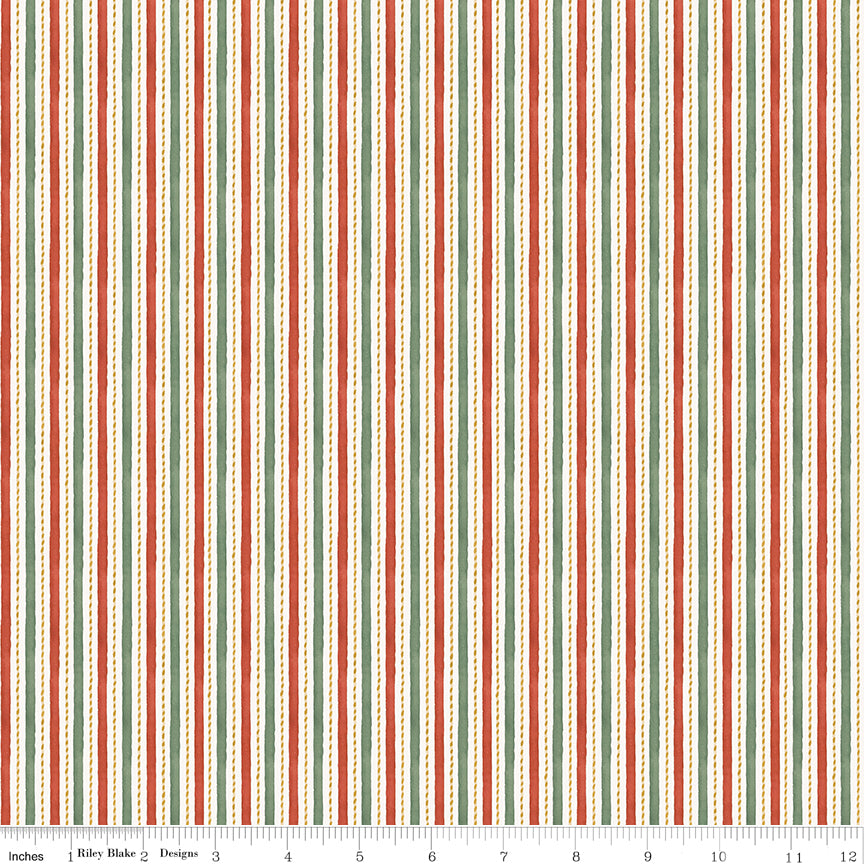 Stripes - Multi - Santa's Fair by Lisa Audit