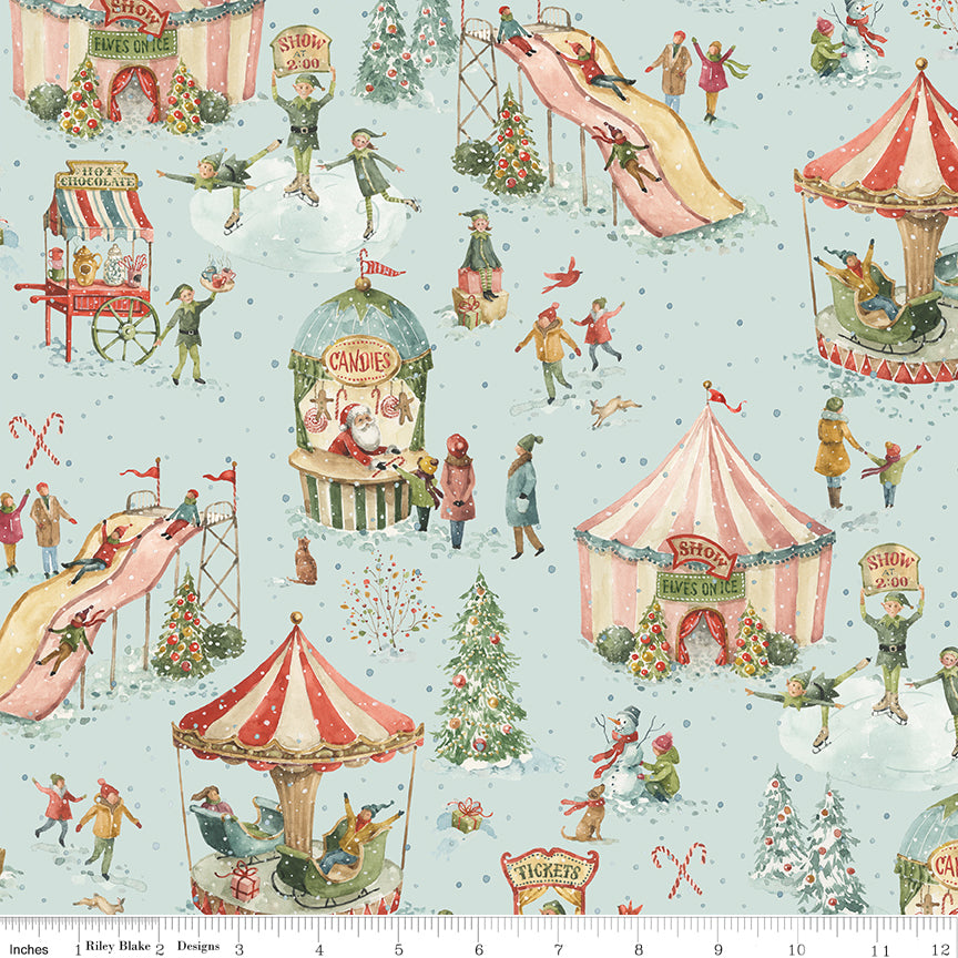 Main - Blue - Santa's Fair by Lisa Audit