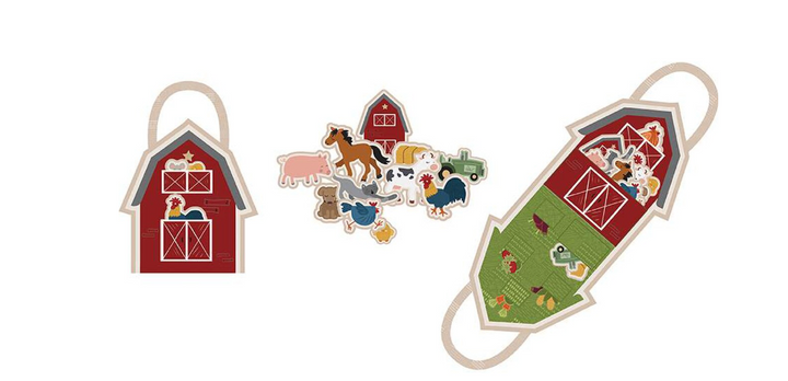 Country Life 3-in-1 Farm Play Felt Panel