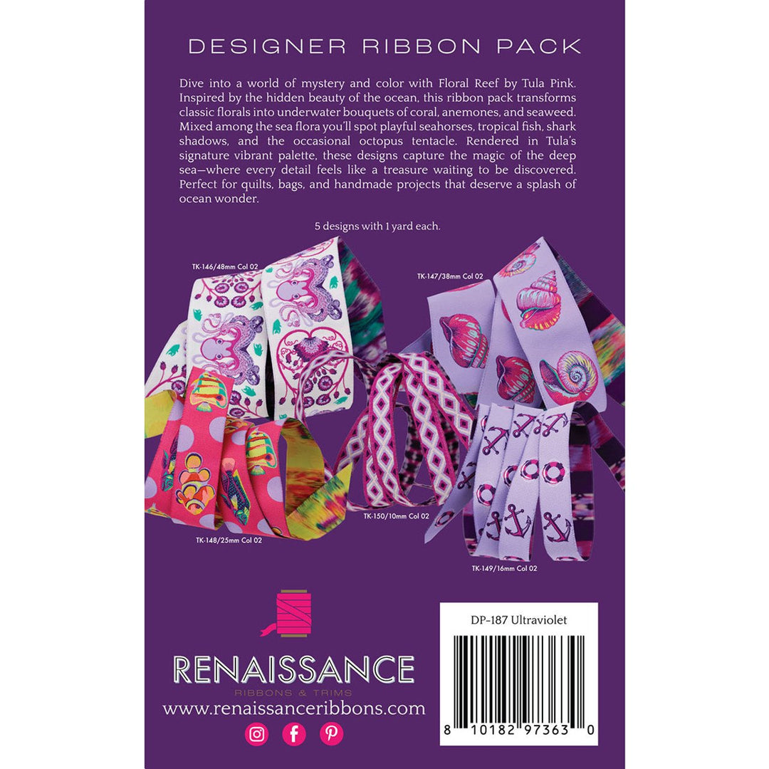 Ultraviolet Designer Pack - Floral Reef by Tula Pink