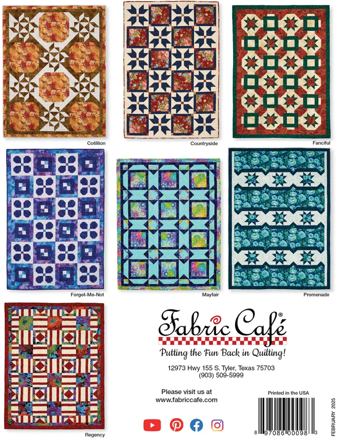 Make It Home with 3 Yard Quilts Book by Fabric Cafe