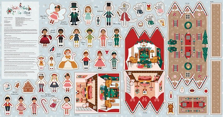 Nutcracker Tradition Felt Panel -***Pre-Sale*** Nutcracker Tradition  by Jennifer Long for Riley Blake Designs - copy