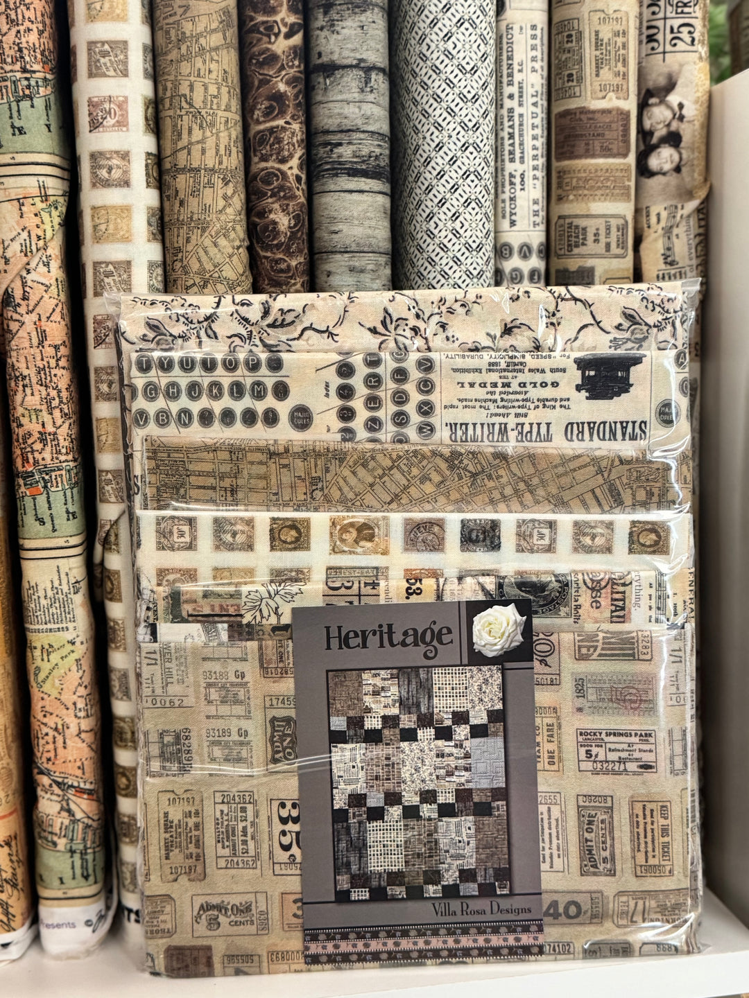 Heritage Quilt Kit with Pattern by Villa Rosa Designs