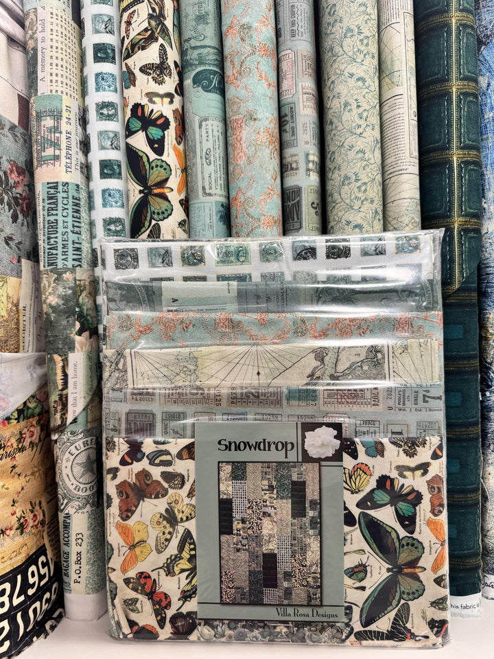 Snowdrop Quilt Kit with Pattern by Villa Rosa Designs