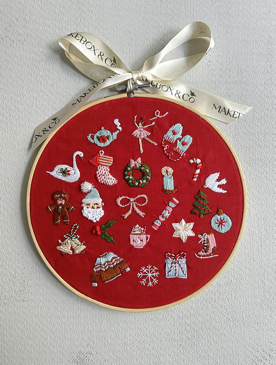 MakeBox & Co. The 24 Days of Advent Embroidery Kit