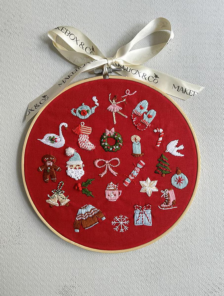 MakeBox & Co. The 24 Days of Advent Embroidery Kit