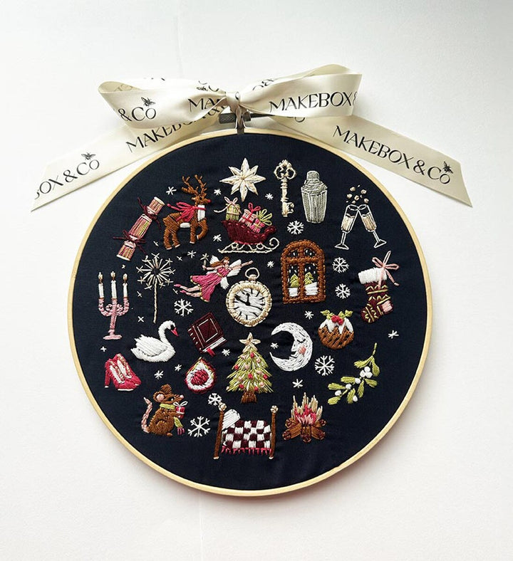 MakeBox & Co. The Advent Night Before Christmas Embroidery Kit