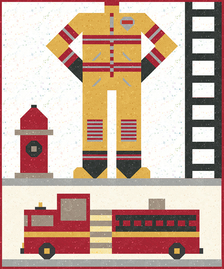 Be a Firefighter Quilt Pattern by Jennifer Long