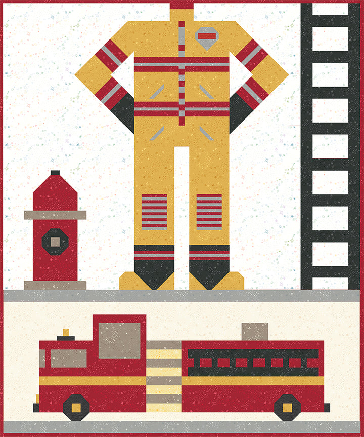 Be a Firefighter Quilt Pattern by Jennifer Long