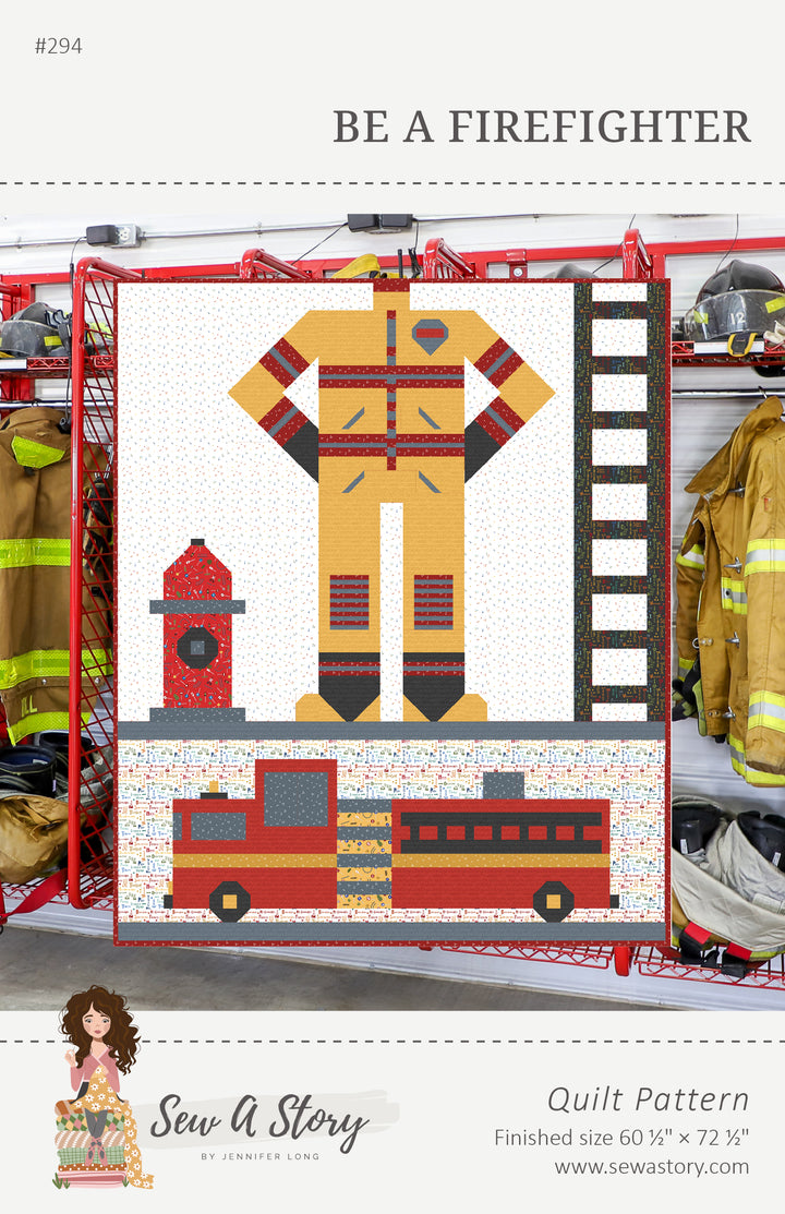 Be a Firefighter Quilt Pattern by Jennifer Long