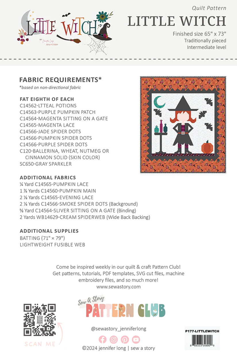 Little Witch Quilt Pattern by Jennifer Long
