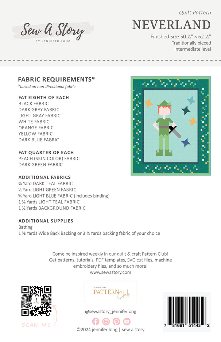 Neverland Quilt Pattern by Jennifer Long