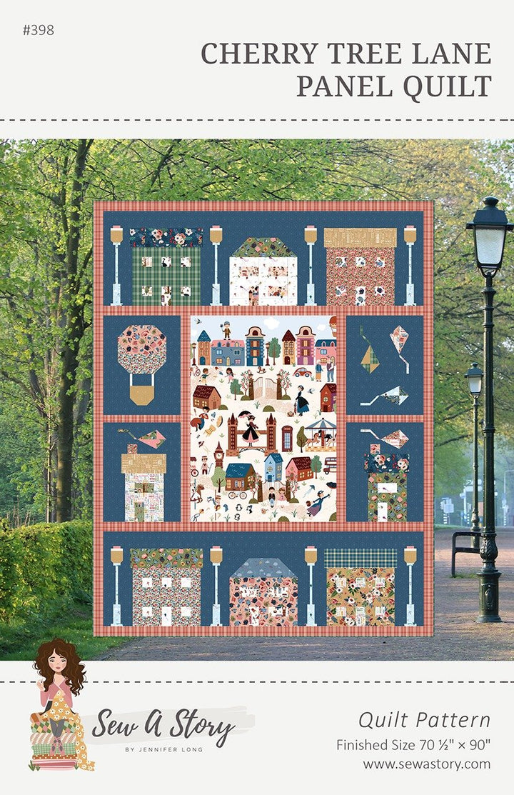 Cherry Tree Lane Panel Quilt Pattern by Jennifer Long for Riley Blake