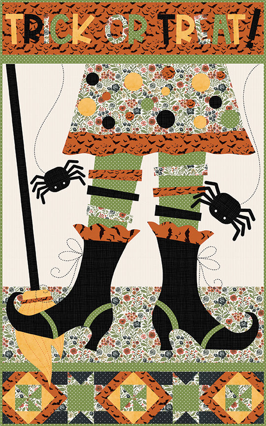 The Quilt Factory Witch, Please Applique Wall Hanging Pattern