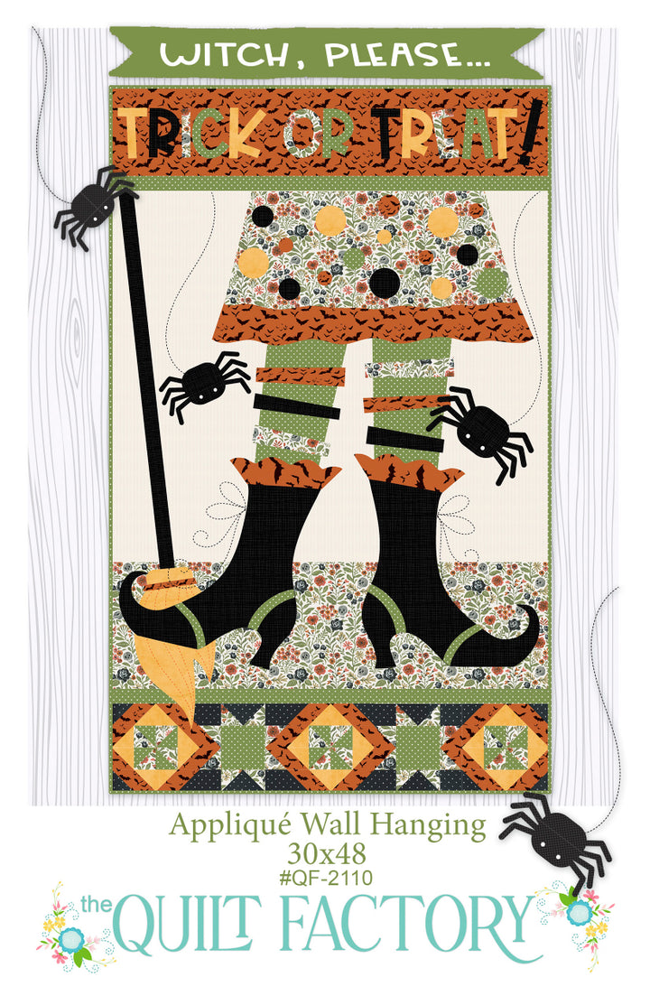 The Quilt Factory Witch, Please Applique Wall Hanging Pattern