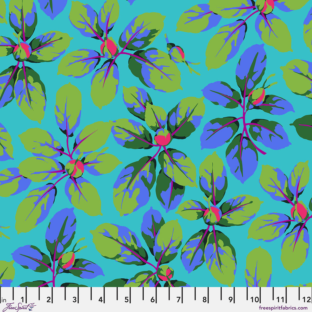 Rose Leaves - Blue - February 2027