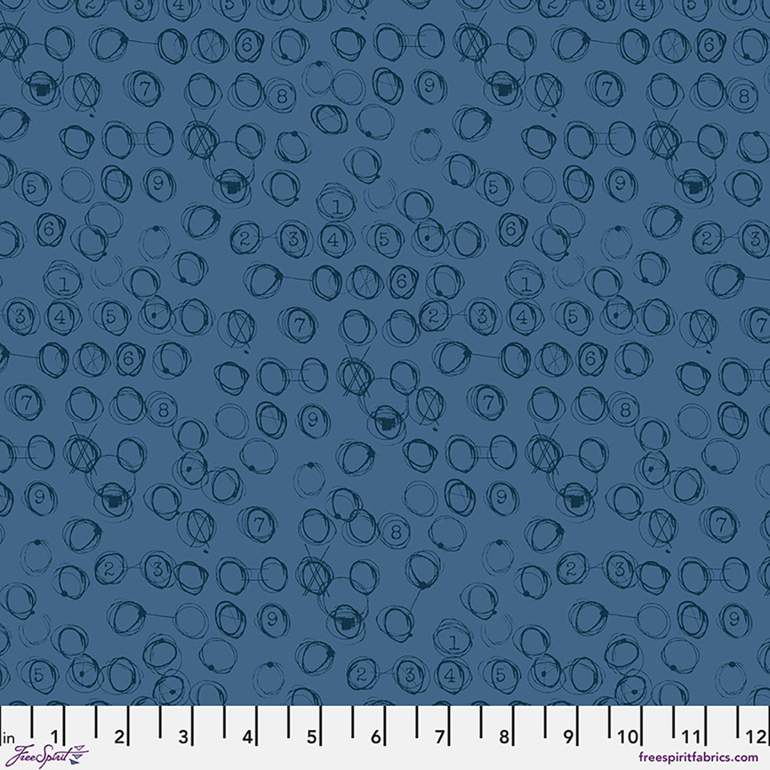 Atomic Numbers - Ink - Stamped Blueprint