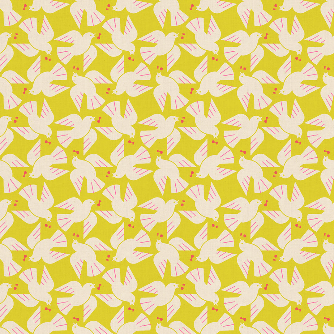 Flock Yeah - Citron - Lofi Linens by Ruby Star Society
