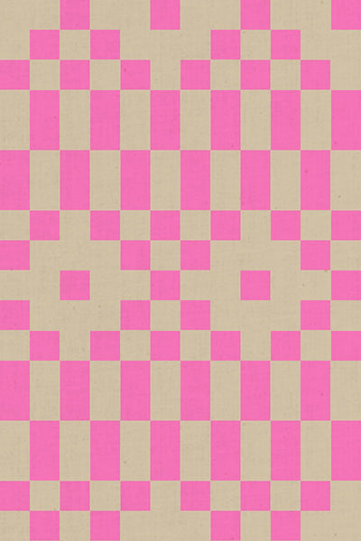 Bitmapped - Neon Pink - Lofi Linens by Ruby Star Society
