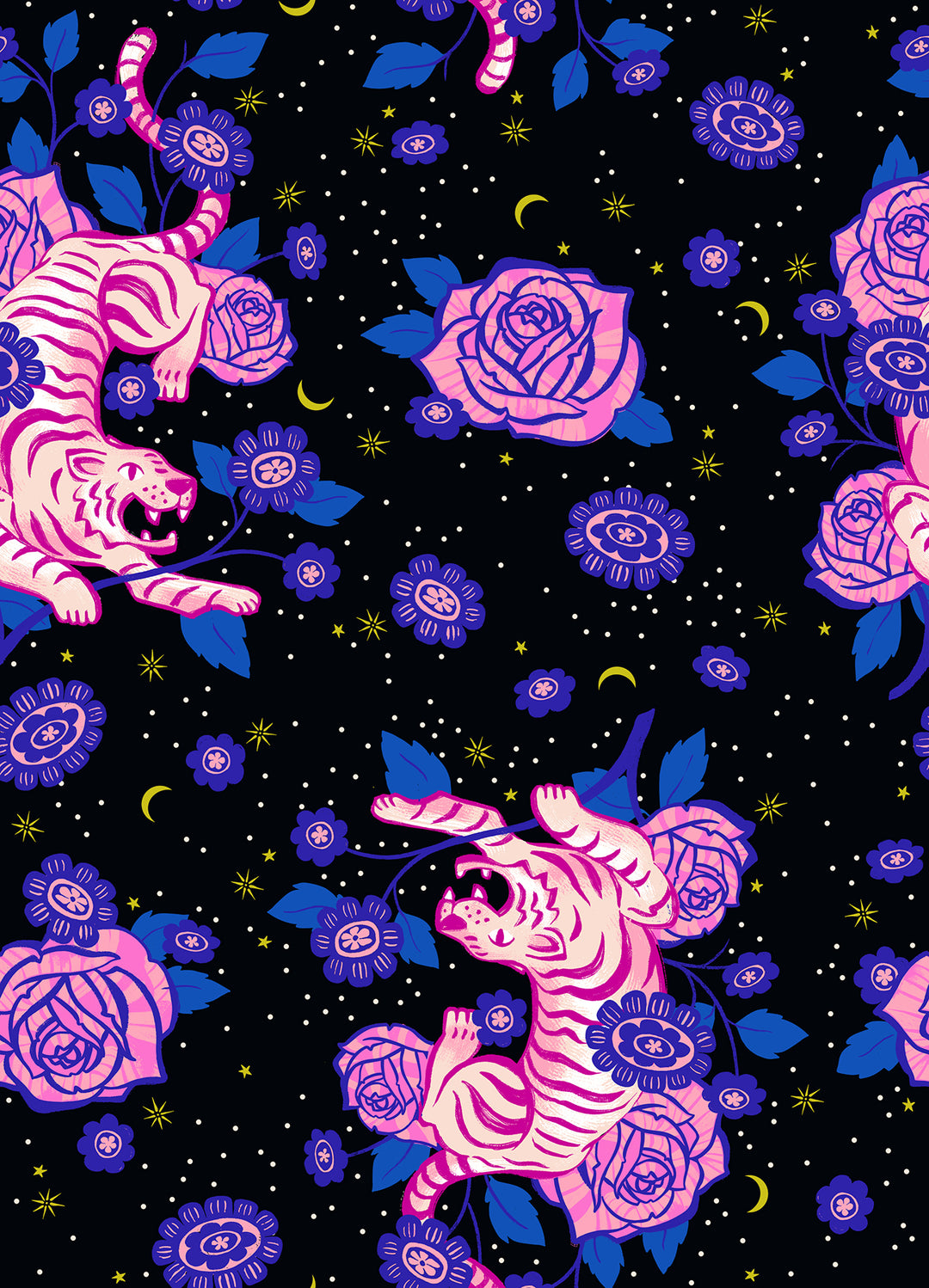 Tiger Rose - Black - Ink Shop