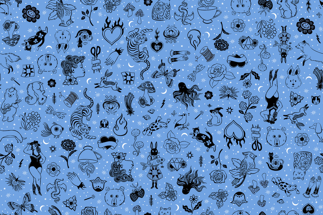 Tattoo Flash - Lindley Blue - Ink Shop