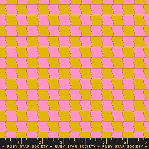 Wavy Check - Goldenrod - Sugar Cone 2