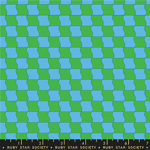 Wavy Check - Verdant - Sugar Cone 2