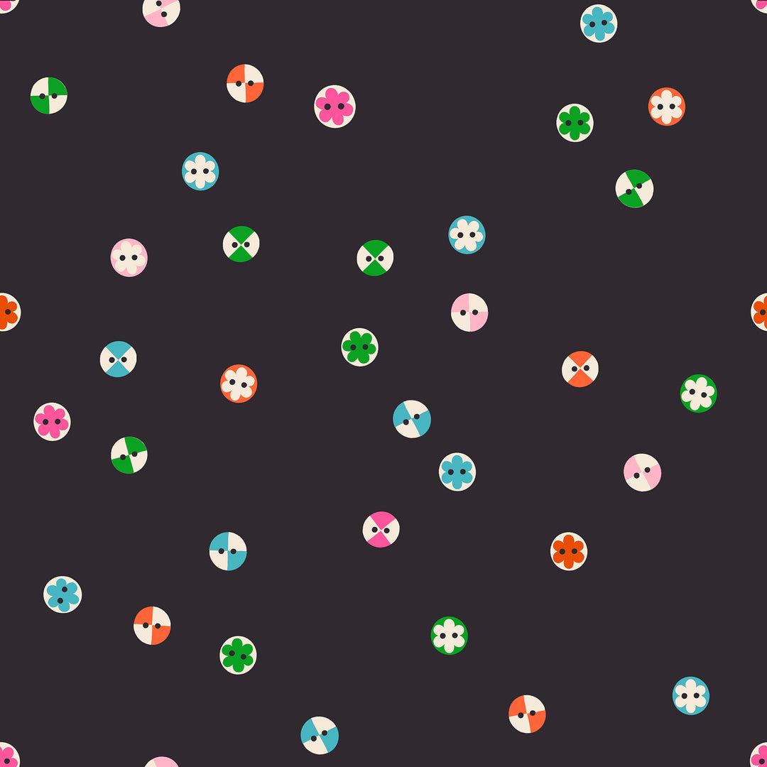 Buttons - Soft Black - Ruby Star Collaborative Collection