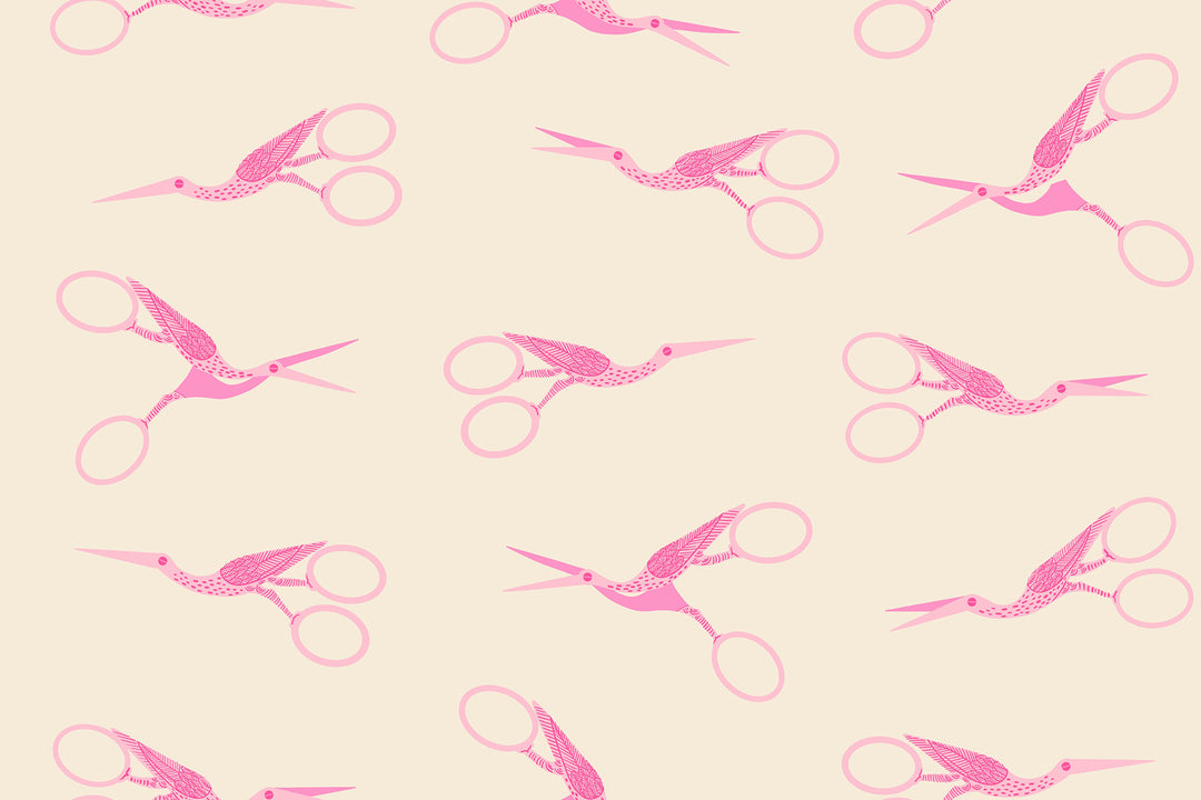 Stork Scissors - Shell - Ruby Star Collaborative Collection